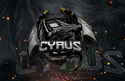 Cyrus Gaming badass esport logo gaming logo logodesign