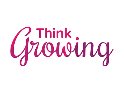 Think Growing adobe adobe illustrator pengoprekmudaberkarya thinkgrowing typography vector word