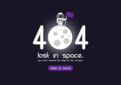 404 Error page (outer space) 404 error page astronaut astronomy background design education failure flat illustration internet maintenance moon problem science spaceship spcae technology ui vector website