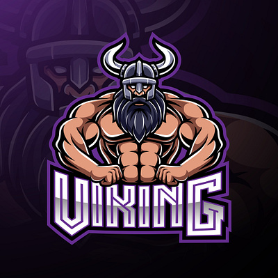 Viking mascot gaming logo design branding design esport game design graphic design illustration logo mascot logo viking visink