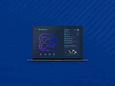 Karting Track UI app challenge darkmode karting macbook race ui ux web