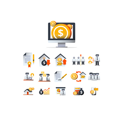 Business Icons app design dribbble freepik icon illustration logo ui ux vector