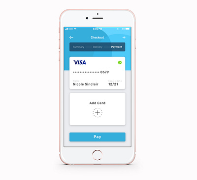 DailyUI 002 - Credit Card Checkout app design illustration minimal ui ux web