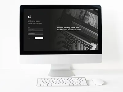 WIREWAX Media Services Welcome Back branding concept interactive video login page media services mockup ui ux uxui wirewax
