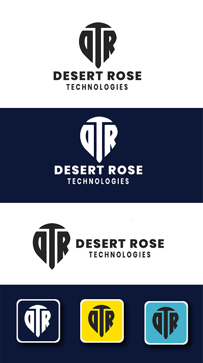 LOGO DESIGN FOR DESERT ROSE TECHNOLOGY artwork brand name design illustration logo logo design logo icon vector