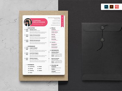 Resume CV Template-54 a4 business clean contract corporate cv identity letterhead minimal paper resume trend