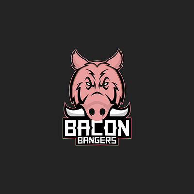 Bacon Bangers branding esport hog illustration logo mascot logo vector