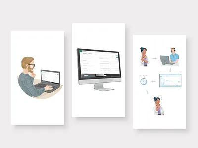 Illustrations for white paper analysis artificialintelligence developer drawing illustration language pastel photoshop progress rx soft ui website whitepaper