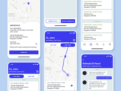 Logistics Driver App android design dispatcher driver app driverapp logistics mobile app design mobile ui modern product product design ui ui design user experience user interface ux ux design