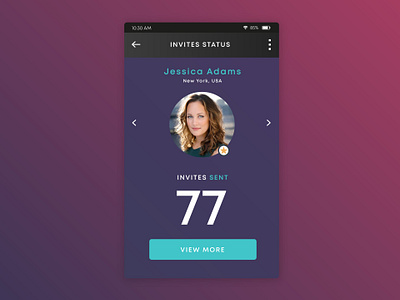 Daily UI 004 - Invites Status app application concept design flat icon invites status mobile mobile ui pop up product product design ui ui ux ui design ux vector web webdesign