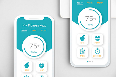 Fitness App app application design design fitness app ui ui desgin ui designers ux