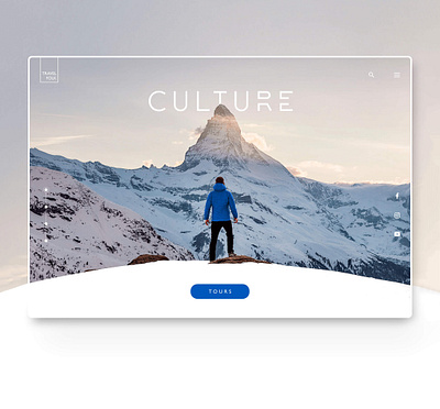 CULTURE Webdesign blog blogging booking e commerce landingpage minimalistic mountain nature travel traveling ui uiux web webdesign website