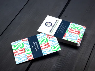 Business card design business card mockup business cards colorful corporate fun mental health playful professional training