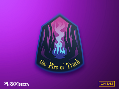 The Fire of Truth - FOR SALE design enviroment esports fire fireart fireworks forest forest logo forsale gaming logo team truth vector