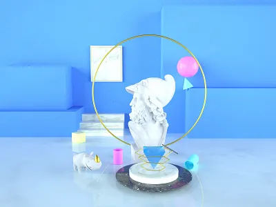 C4D scene practice c4d 设计