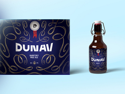 DUNAV - RADETZKY PALE ALE - LABEL DESIGN WIP beer beer branding beer label brewery bulgaria craft label design ornament pale ale radeatzky river