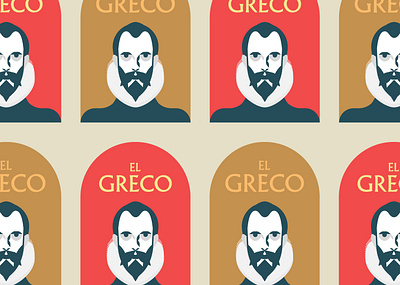 "El Greco" Logo. Versiones de color art arte branding icons illustration logo spain type typography