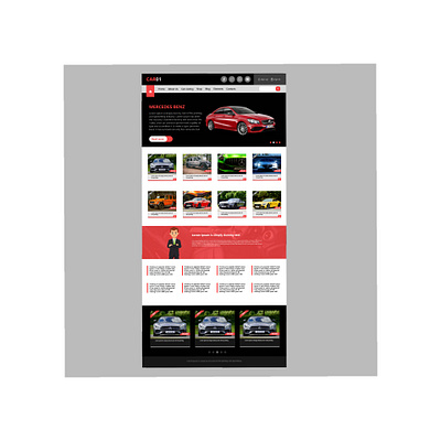 UI design of a commercial car website graphic design ui ux ui design uidesign webdesign