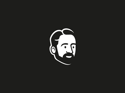 Self-portrait logo beard branding face head icon illustraion logo logodesign monogram mugshot personal branding portrait self portrait self promotion smile tim witted