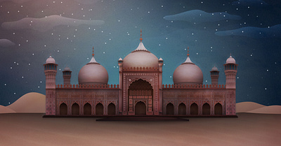 Desert Rose architecture art building desert digital disney graphic graphic design illustration