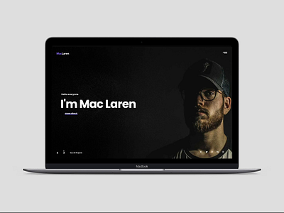 MacLaren - Portfolio Website animation creative cv personal portfolio slider themeforest ui ux vcard web