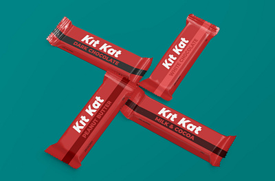 Redesign of Kit Kat's package - Weekly Warm-Up branding chocolate design dribbbleweeklywarmup fonts kitkat mockup package typography weeklywarmup