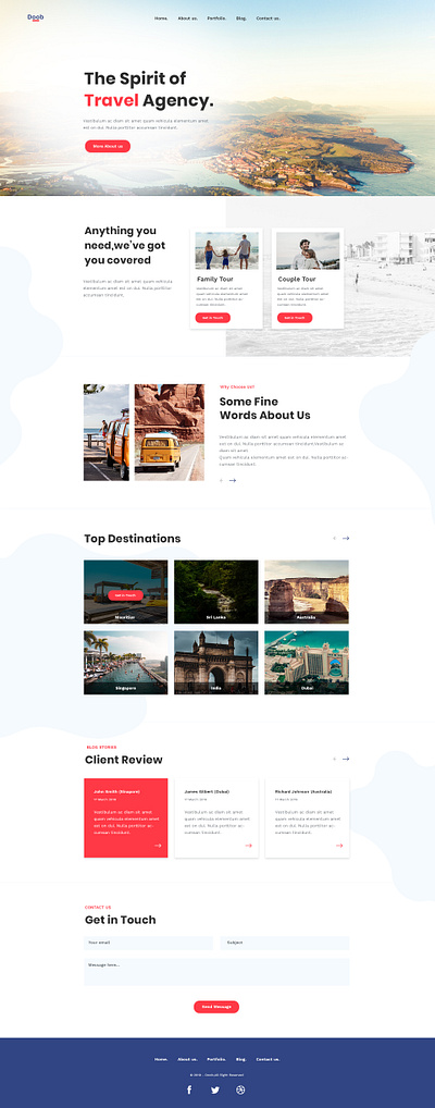 Travel Agency - Website Template tour tourism tourist tours travel travel agency web design webdesign website website design