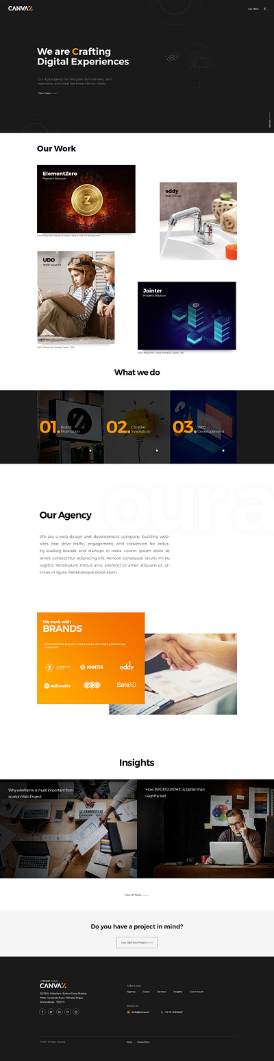 Canvaz Design Studio animation brand identity logo ux website design