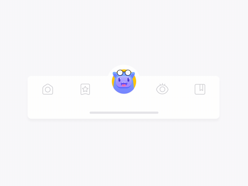 Tab Bar Animation after effects motion graphic