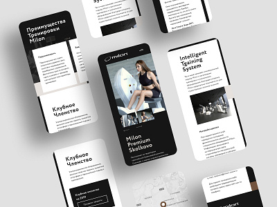 Milon Training System Mobile Version app appdesign ui uidesign userinterface uxui web web design webdesign website design