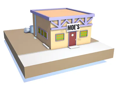 Moe´s bar 3d 3d art 3d artist 3d design art cinema 4d colors design fun graphic design hobby
