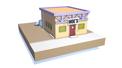 Moe´s bar 3d 3d art 3d artist 3d design art cinema 4d colors design fun graphic design hobby