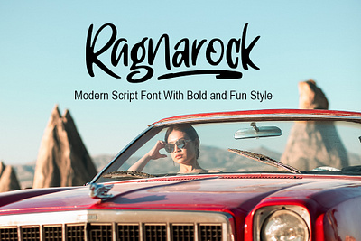 Ragnarock Modern Script Font Free font freebies freefont typogaphy