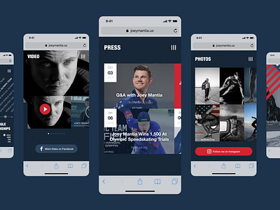 Joey Mantia Screens app brand branding branding design design logo logo design ui ux web