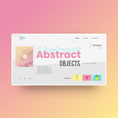 Abstro art brand clean design graphic design illustration logo ui ux vector website