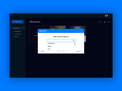 Presentation platform - making a lesson dashboard design platform ui uiux ux