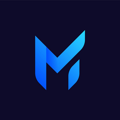 Logo for Magniuz app icon behance blue logo brand identity dribbble gradient graphic design icon illustration illustrator letter m logo logo design m m logo modern logo monogram msaifulhak musafeer ui logo