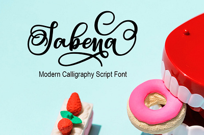 Sabena Modern Calligraphy Script Font Free font freebies freefont typogaphy