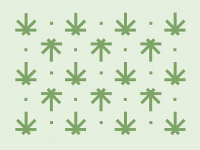 Green leafs pattern cannabis geomteric green leafs marihuana nature pattern design weed