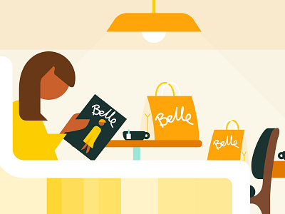 Print v Digital adobe illustrator advertising color editorial graphic illustration lifestyle people travel vector
