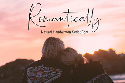 Romantically Handwritten Script Font Free font freebies freefont typogaphy