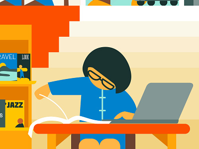 Print v Digital adobe illustrator advertising color editorial flat design graphic illustration lifestyle people travel vector