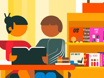 Print v Digital adobe illustrator advertising color editorial graphic illustration lifestyle people travel vector