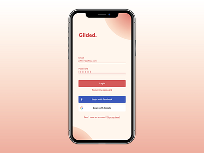 #dailyui001 - Sign (In) Screen app dailyui001 design flat mobile ui ux