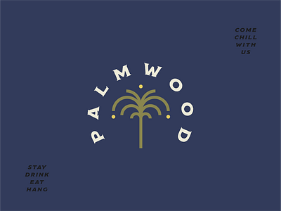 Palmwood Hotel Logo brand identity branding design hospitality hotel identity identity design logo logotype wordmark