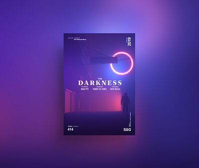 Show & Go l 414 l The Darkness. animation c4d c4dr20 film gradient interstellar motion movie octane octanerender poster poster art potserdesign scifi space