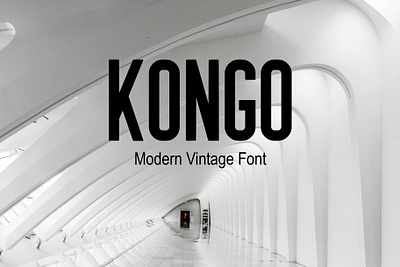 Kongo Modern Vintage Sans Font Free font freebies freefont typogaphy