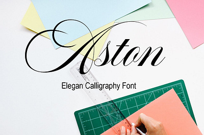 Aston Ellegan Calligraphy Font Free font font design fonts freebie typography