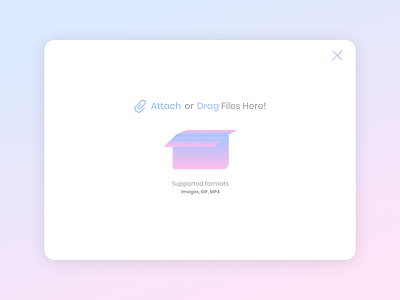 File Upload Interface - Daily UI 031 attachment attachments daily 100 daily 100 challenge daily challange daily ui inspiration desiginspiration file manager file upload gradient gradient color gradient design gradient icon gradients ingridable interface design ui