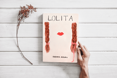 Lolita / book cover design book design draw drawing illustration pastel